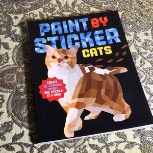 Cats paint by sticker book Unused and complete Great for invalid gift hospital